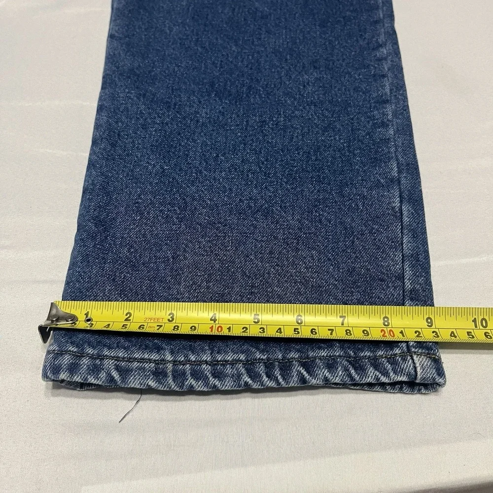 VTG LL Bean Flannel Lined Jeans Men's Fits 34x32 Double L Relaxed Fit Denim